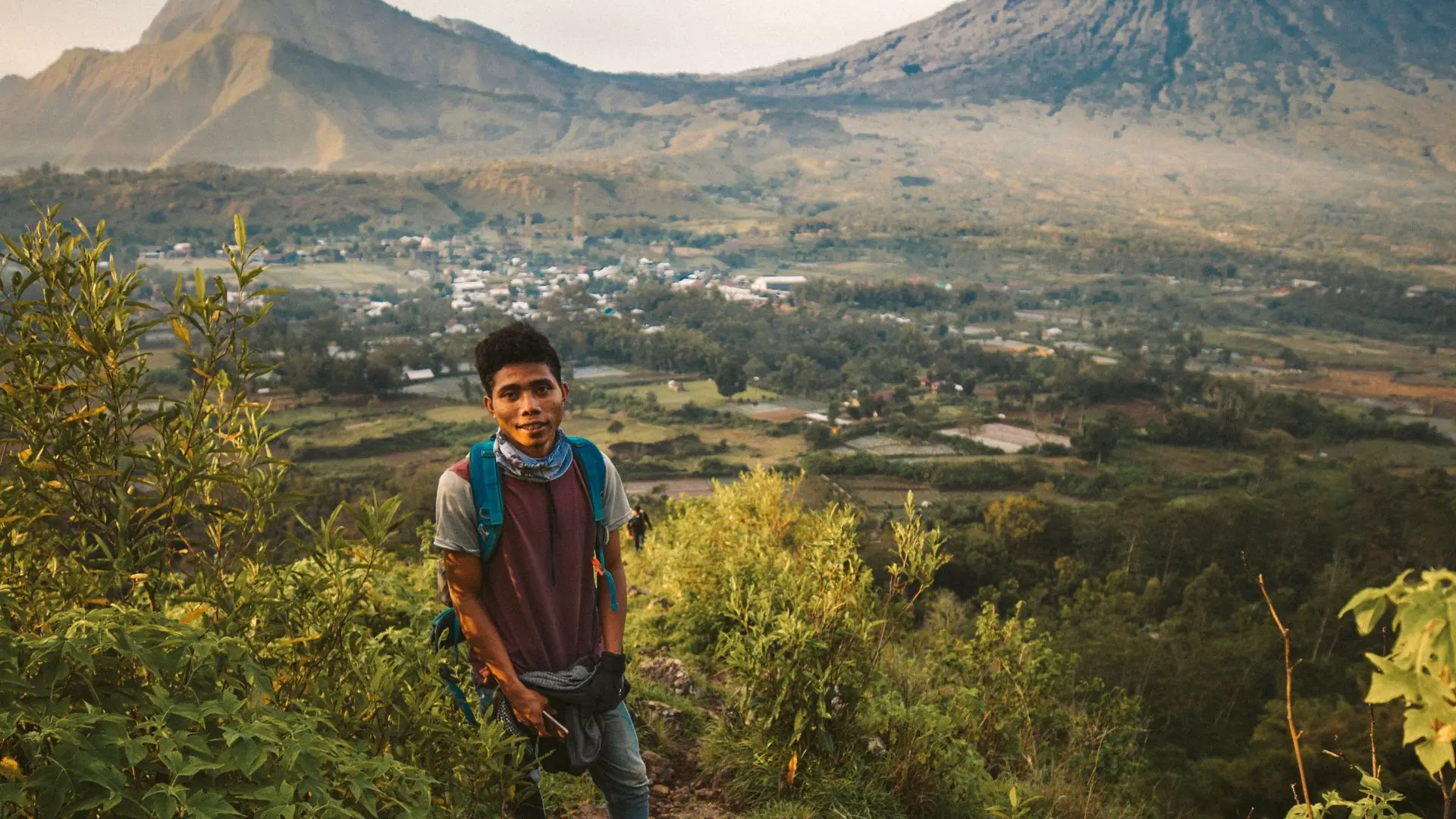 Climbing Pergasingan Hill Lombok Indonesia