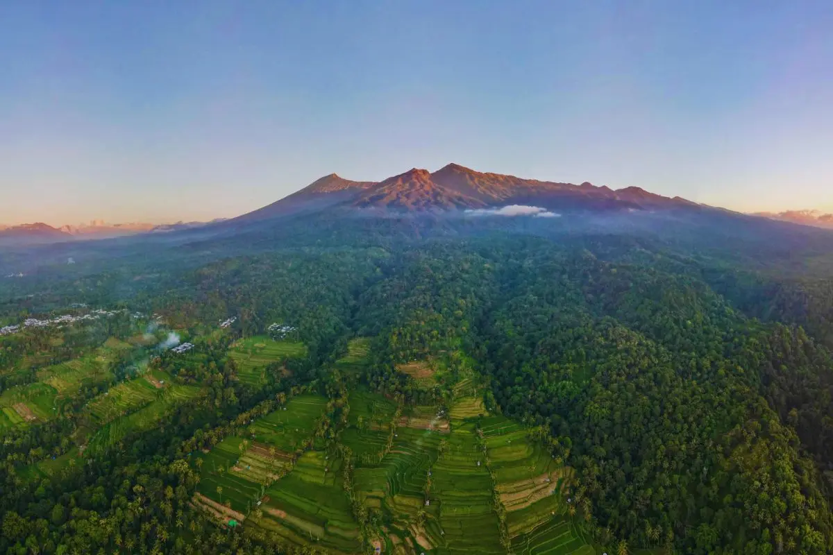Mount Rinjani and Bayan Ricefields