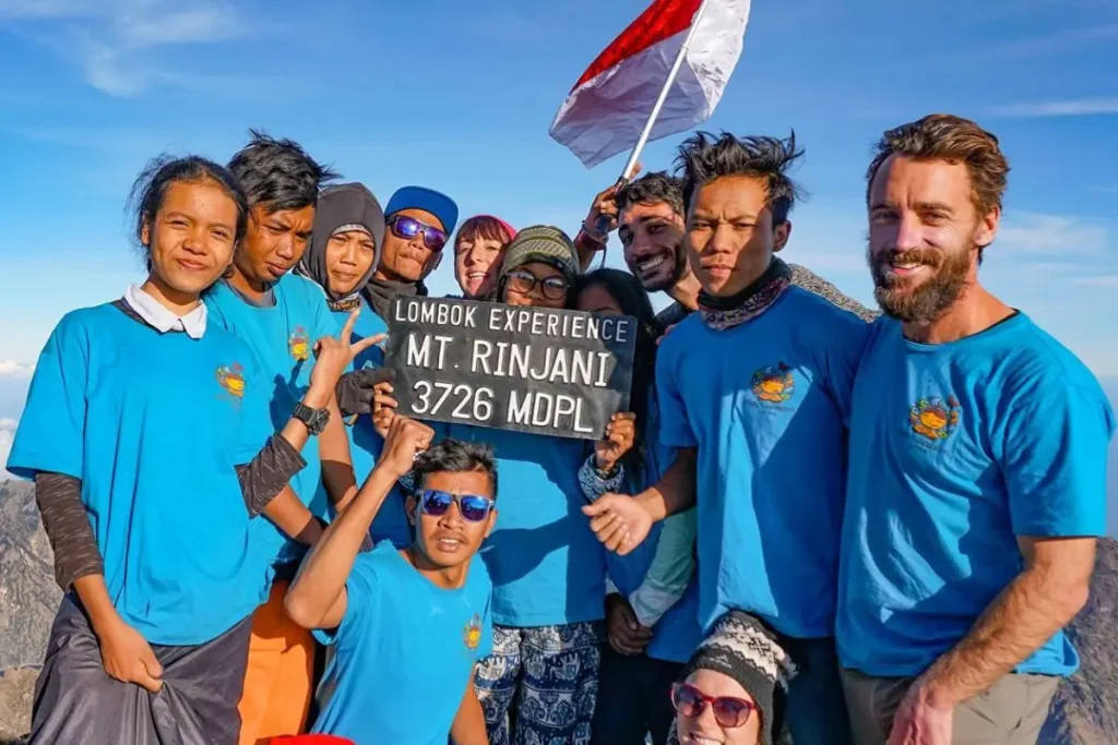 School Children on Rinjani Summit