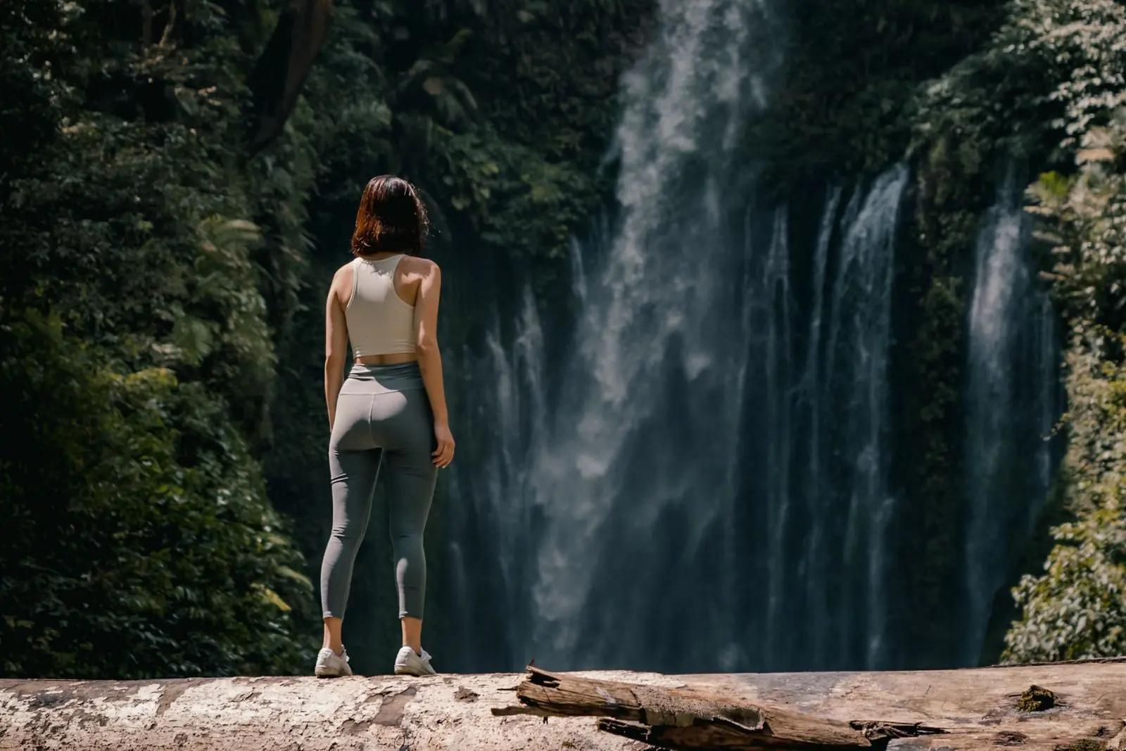 Waterfall siteseeing Lombok Indonesia